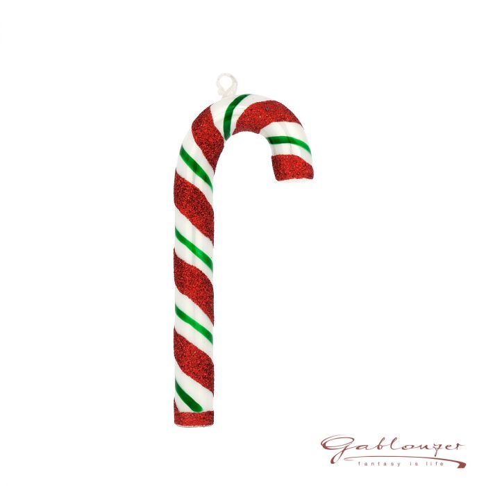 Glas figurine Candy Cane 11 cm red white green