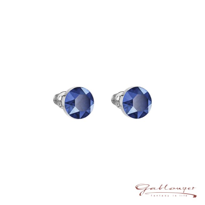 Royal blue swarovski earrings online