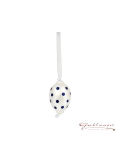 Easter Egg on Ribbon, white, 3 cm