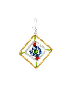 Ornament aus Glasperlen, 7 cm, bunt