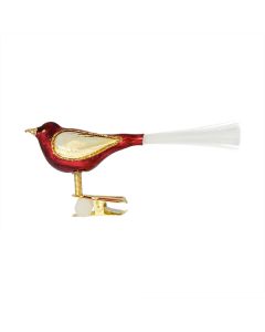 Bird, small, wine red