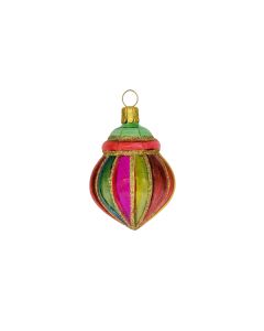 Kreisel aus Glas, 6,5 cm, orientalisch