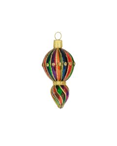 Kreisel aus Glas, 8 cm, orientalisch