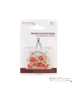 Bastelpackung Stern, rot-gold