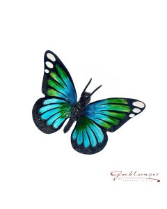 Glass figure, Butterfly, cm, green-blue