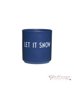 Becher "LET IT SNOW", blau