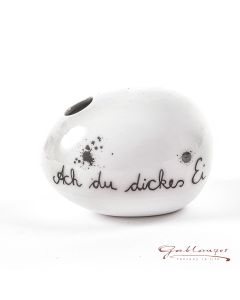 Eiervase "Ach du dickes Ei", Porzellan