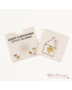 Kleiner Goldglücksbringer "Haus"