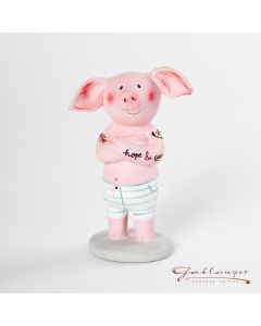 Saubande "Eber Hart" Keramikfigur, handbemalt