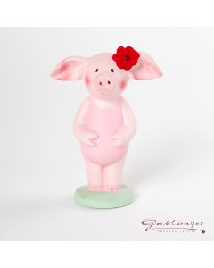 Saubande "Madame Rosa" Keramikfigur, handbemalt