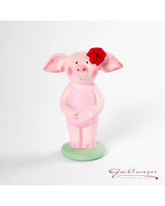 Saubande Mini "Madame Rosa" Keramikfigur, handbemalt
