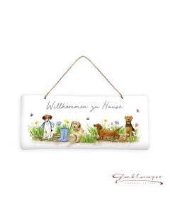 Blechschild "Willkommen zu Hause"