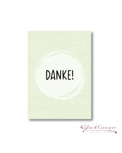 Kartonpostkarte "DANKE"