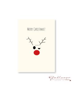 Kartonpostkarte "MERRY CHRISTMAS"