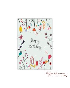 Glückwunschkarte "Happy Birthday" mit Kuvert