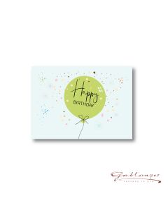 Mini Doppelkarte "Happy Birthday" mit Kuvert