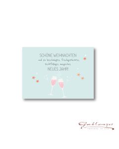 Mini Doppelkarte "Schöne Weihnachten" mit Kuvert