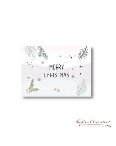 Mini Doppelkarte "Merry Christmas" mit Kuvert