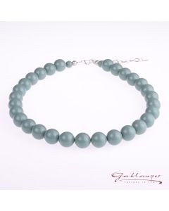 Armband aus Acrylperlen, 14 mm, taubenblau