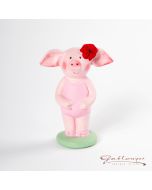 Saubande Mini "Madame Rosa" Keramikfigur, handbemalt