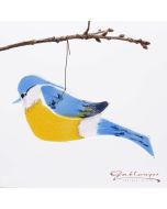 Glasvogel "Kleiber" zum Hängen, handgefertigt