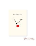 Kartonpostkarte "MERRY CHRISTMAS"