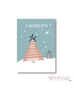 Kartonpostkarte "MERRY CHRISTMAS"