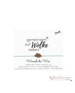 Armband, Glücksknoten mit Wolke, grünes Band