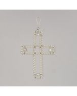 Cross, silver, 9 cm, handmade