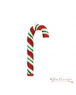 Glas figurine, Candy Cane, 11 cm, red-white-green