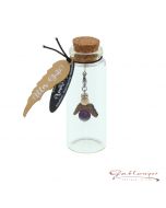 Guardian angel "Alles Gute" with jewel  amethyst, pendant