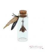 Guardian angel "Alles Gute" with jewel tiger eye, pendant