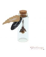 Guardian angel "Danke" with jewel tiger eye, pendant