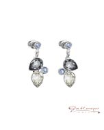 Earrings with Swarovski® crystals, Light Sapphire