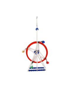 Riesenrad aus Glasperlen, 11 cm, bunt, handgefertigt