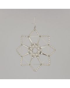 Star, 9 cm, silver, handmade