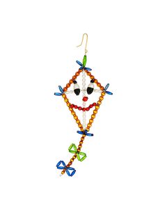 Glasperlen, Drache, bunt, 14 cm