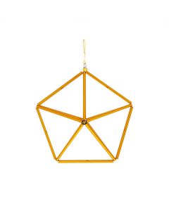 Behang aus Glasperlen, gold