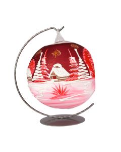 Tealight Holder, 15 cm, red