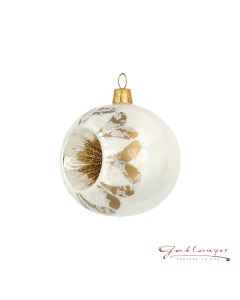 Christmas Ball, 7 cm, white with reflector