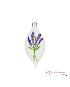 Olive, 8 cm, white wiht lavender