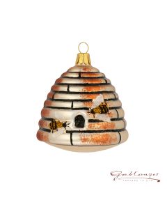 Glass figurine, Beehive, cm, gold