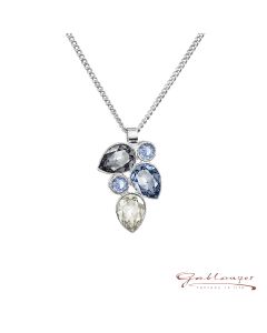 Necklace with Swarovski® crystals, 42 cm, Light Sapphire