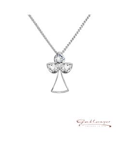 Necklace with Swarovski® crystals  "Angel of Life", 42 cm, Crystal