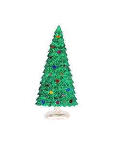 Christbaum mit Glassteinen, Aufsteller, handgefertigt, 18 cm