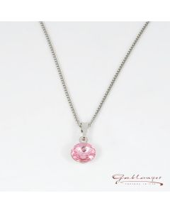 Halskette, Anhänger mit Swarovski®-Kristall Light Rose