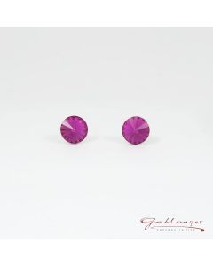 Stud earrings with a Swarovski®-Crystal, Pink