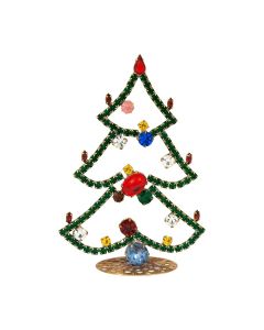 Strass Christbaum, Aufsteller, handgefertigt, 11 cm